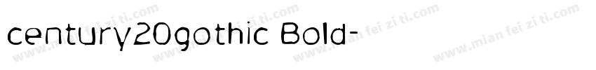century20gothic Bold字体转换